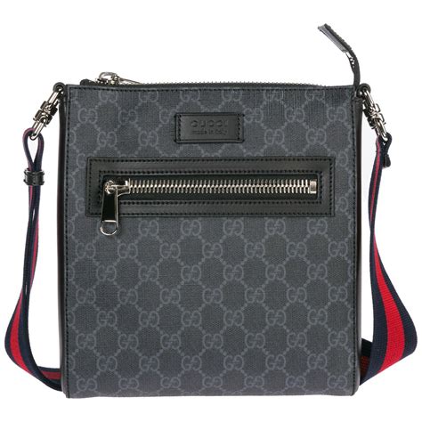 schoudertassen heren gucci|Messenger Bags for men .